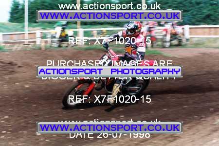 Photo: X7F1020-15 ActionSport Photography 26/07/1998 AMCA Essex MCC - Mildenhall _3_125Juniors #31