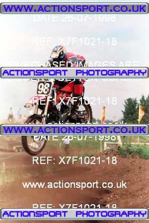 Photo: X7F1021-18 ActionSport Photography 26/07/1998 AMCA Essex MCC - Mildenhall _4_250-750Juniors #98
