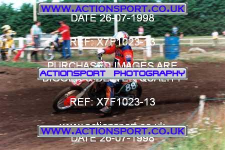 Photo: X7F1023-13 ActionSport Photography 26/07/1998 AMCA Essex MCC - Mildenhall _4_250-750Juniors #88