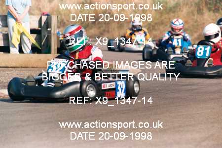 Photo: X9_1347-14 ActionSport Photography 20/09/1998 Shenington Kart Club  _3_JuniorTKM #32