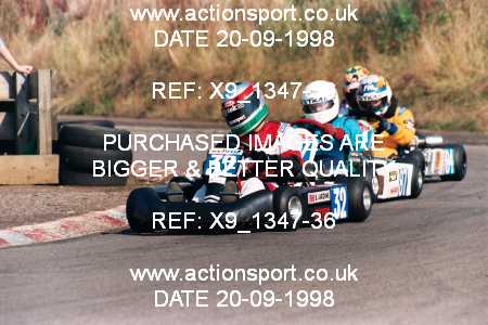 Photo: X9_1347-36 ActionSport Photography 20/09/1998 Shenington Kart Club  _3_JuniorTKM #32