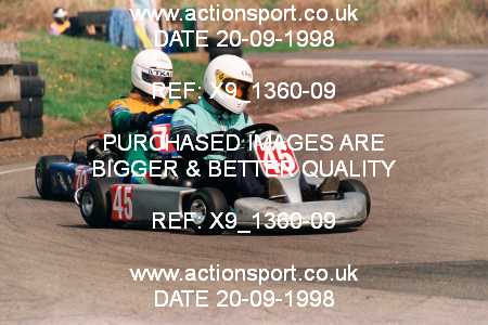 Photo: X9_1360-09 ActionSport Photography 20/09/1998 Shenington Kart Club  _5_SeniorTKM #45
