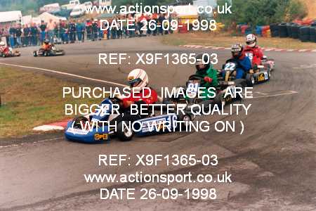 Photo: X9F1365-03 ActionSport Photography 26/09/1998 Camberley Kart Club 25th Roy Mortara Meeting - Blackbushe  _1_JuniorTKM #22