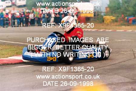 Photo: X9F1365-20 ActionSport Photography 26/09/1998 Camberley Kart Club 25th Roy Mortara Meeting - Blackbushe  _1_JuniorTKM #16
