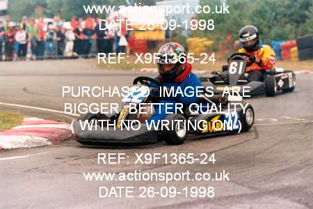 Photo: X9F1365-24 ActionSport Photography 26/09/1998 Camberley Kart Club 25th Roy Mortara Meeting - Blackbushe  _1_JuniorTKM #22