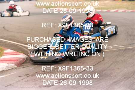 Photo: X9F1365-33 ActionSport Photography 26/09/1998 Camberley Kart Club 25th Roy Mortara Meeting - Blackbushe  _1_JuniorTKM #16
