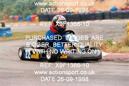 Photo: X9F1366-10 ActionSport Photography 26/09/1998 Camberley Kart Club 25th Roy Mortara Meeting - Blackbushe  _1_JuniorTKM #22