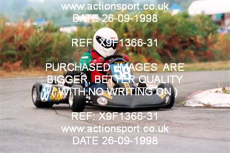 Photo: X9F1366-31 ActionSport Photography 26/09/1998 Camberley Kart Club 25th Roy Mortara Meeting - Blackbushe  _1_JuniorTKM #58