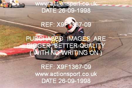 Photo: X9F1367-09 ActionSport Photography 26/09/1998 Camberley Kart Club 25th Roy Mortara Meeting - Blackbushe  _2_Cadets #18