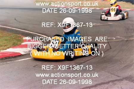Photo: X9F1367-13 ActionSport Photography 26/09/1998 Camberley Kart Club 25th Roy Mortara Meeting - Blackbushe  _2_Cadets #60