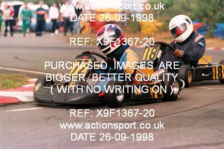 Photo: X9F1367-20 ActionSport Photography 26/09/1998 Camberley Kart Club 25th Roy Mortara Meeting - Blackbushe  _2_Cadets #18