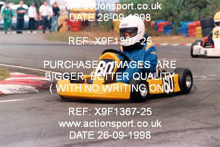 Photo: X9F1367-25 ActionSport Photography 26/09/1998 Camberley Kart Club 25th Roy Mortara Meeting - Blackbushe  _2_Cadets #60