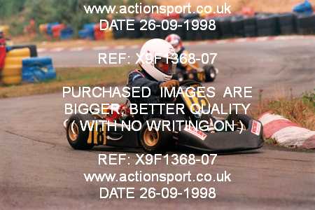 Photo: X9F1368-07 ActionSport Photography 26/09/1998 Camberley Kart Club 25th Roy Mortara Meeting - Blackbushe  _2_Cadets #18