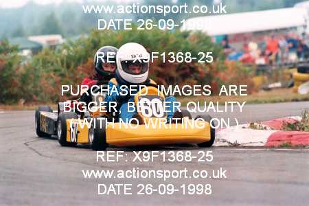 Photo: X9F1368-25 ActionSport Photography 26/09/1998 Camberley Kart Club 25th Roy Mortara Meeting - Blackbushe  _2_Cadets #60