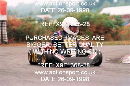 Photo: X9F1368-28 ActionSport Photography 26/09/1998 Camberley Kart Club 25th Roy Mortara Meeting - Blackbushe  _2_Cadets #18