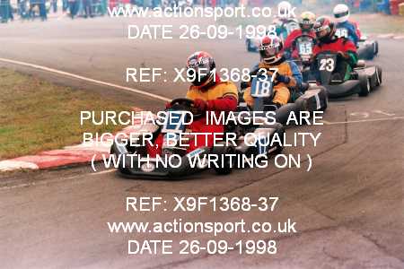 Photo: X9F1368-37 ActionSport Photography 26/09/1998 Camberley Kart Club 25th Roy Mortara Meeting - Blackbushe  _3_JuniorTKMHeavy #18