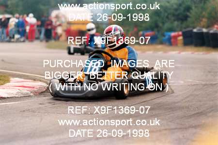 Photo: X9F1369-07 ActionSport Photography 26/09/1998 Camberley Kart Club 25th Roy Mortara Meeting - Blackbushe  _3_JuniorTKMHeavy #18