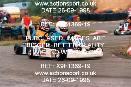 Photo: X9F1369-19 ActionSport Photography 26/09/1998 Camberley Kart Club 25th Roy Mortara Meeting - Blackbushe  _3_JuniorTKMHeavy #18