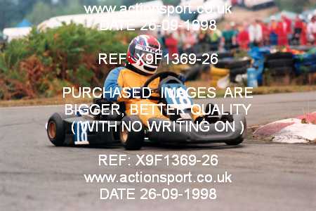 Photo: X9F1369-26 ActionSport Photography 26/09/1998 Camberley Kart Club 25th Roy Mortara Meeting - Blackbushe  _3_JuniorTKMHeavy #18
