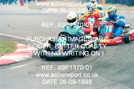Photo: X9F1370-01 ActionSport Photography 26/09/1998 Camberley Kart Club 25th Roy Mortara Meeting - Blackbushe  _4_100C #26
