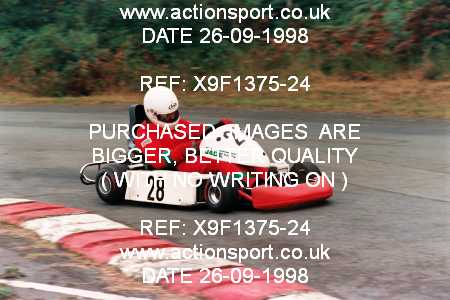 Photo: X9F1375-24 ActionSport Photography 26/09/1998 Camberley Kart Club 25th Roy Mortara Meeting - Blackbushe  _8_250Gearbox #28