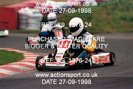 Photo: X9_1376-24 ActionSport Photography 27/09/1998 Manchester & Buxton Kart Club GOLD CUP - Three Sisters  _1_SeniorTKM #11