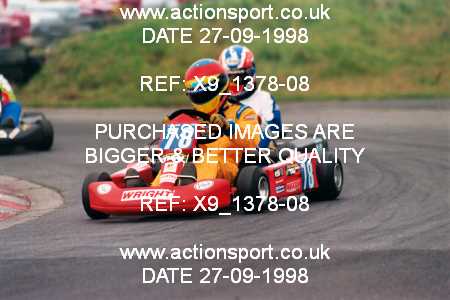 Photo: X9_1378-08 ActionSport Photography 27/09/1998 Manchester & Buxton Kart Club GOLD CUP - Three Sisters  _2_JuniorTKM #78