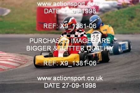 Photo: X9_1381-06 ActionSport Photography 27/09/1998 Manchester & Buxton Kart Club GOLD CUP - Three Sisters  _4_100B-PP-ICA #41