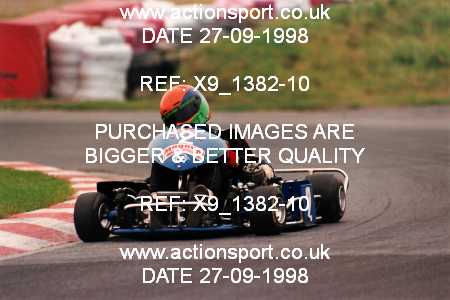 Photo: X9_1382-10 ActionSport Photography 27/09/1998 Manchester & Buxton Kart Club GOLD CUP - Three Sisters  _6_125Gearbox #2