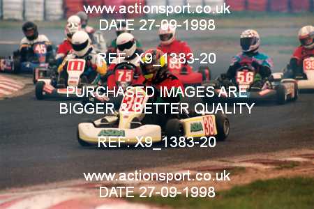 Photo: X9_1383-20 ActionSport Photography 27/09/1998 Manchester & Buxton Kart Club GOLD CUP - Three Sisters  _1_SeniorTKM #11