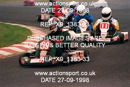 Photo: X9_1383-33 ActionSport Photography 27/09/1998 Manchester & Buxton Kart Club GOLD CUP - Three Sisters  _1_SeniorTKM #11