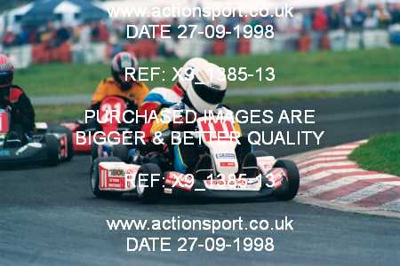 Photo: X9_1385-13 ActionSport Photography 27/09/1998 Manchester & Buxton Kart Club GOLD CUP - Three Sisters  _1_SeniorTKM #11