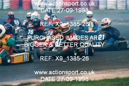 Photo: X9_1385-26 ActionSport Photography 27/09/1998 Manchester & Buxton Kart Club GOLD CUP - Three Sisters  _2_JuniorTKM #78