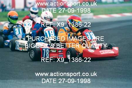 Photo: X9_1386-22 ActionSport Photography 27/09/1998 Manchester & Buxton Kart Club GOLD CUP - Three Sisters  _2_JuniorTKM #78