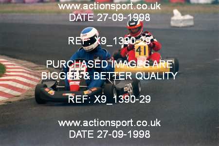 Photo: X9_1390-29 ActionSport Photography 27/09/1998 Manchester & Buxton Kart Club GOLD CUP - Three Sisters  _4_100B-PP-ICA #41
