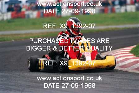 Photo: X9_1392-07 ActionSport Photography 27/09/1998 Manchester & Buxton Kart Club GOLD CUP - Three Sisters  _4_100B-PP-ICA #41