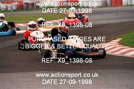 Photo: X9_1398-08 ActionSport Photography 27/09/1998 Manchester & Buxton Kart Club GOLD CUP - Three Sisters  _6_250Gearbox #70