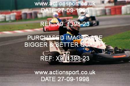 Photo: X9_1398-23 ActionSport Photography 27/09/1998 Manchester & Buxton Kart Club GOLD CUP - Three Sisters  _6_250Gearbox #70