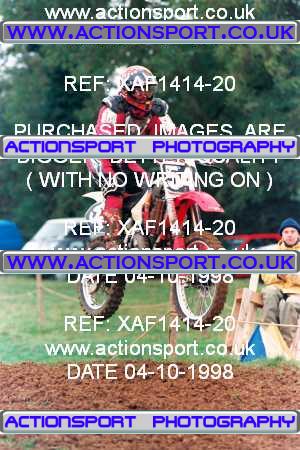 Photo: XAF1414-20 ActionSport Photography 04/10/1998 AMCA Rugby Pennant MC [Superclass Championship] - Long Buckby  _6_UnlimitedJuniors #54