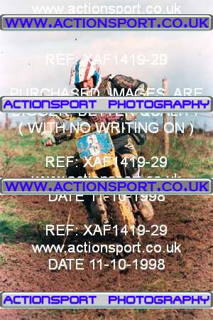 Photo: XAF1419-29 ActionSport Photography 11/10/1998 AMCA Derby Sporting MXC - Alport Heights  _2_125Seniors #3