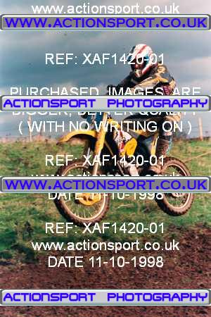 Photo: XAF1420-01 ActionSport Photography 11/10/1998 AMCA Derby Sporting MXC - Alport Heights  _2_125Seniors #3