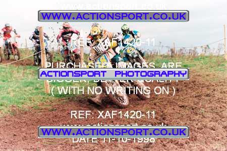 Photo: XAF1420-11 ActionSport Photography 11/10/1998 AMCA Derby Sporting MXC - Alport Heights  _3_125Experts #9990