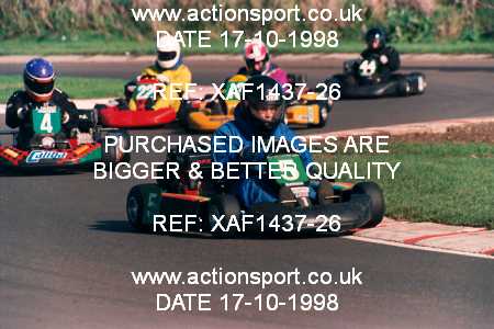 Photo: XAF1437-26 ActionSport Photography 17/10/1998 F6 Karting - Lydd _7_JuniorStandard #5