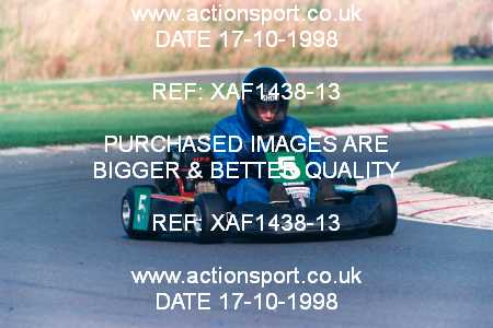 Photo: XAF1438-13 ActionSport Photography 17/10/1998 F6 Karting - Lydd _7_JuniorStandard #5