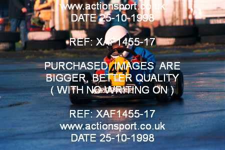 Photo: XAF1455-17 ActionSport Photography 25/10/1998 Dunkeswell Kart Club  _1_Cadets #44