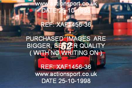 Photo: XAF1456-36 ActionSport Photography 25/10/1998 Dunkeswell Kart Club  _4_JuniorTKM #62