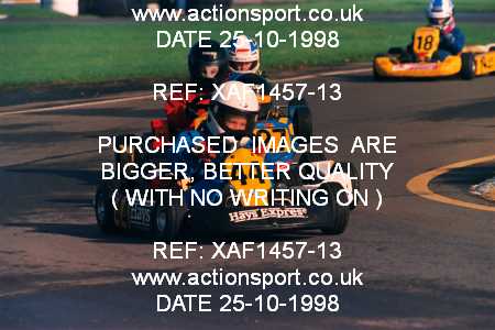 Photo: XAF1457-13 ActionSport Photography 25/10/1998 Dunkeswell Kart Club  _1_Cadets #44