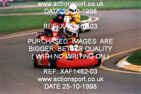 Photo: XAF1462-03 ActionSport Photography 25/10/1998 Dunkeswell Kart Club  _4_JuniorTKM #62
