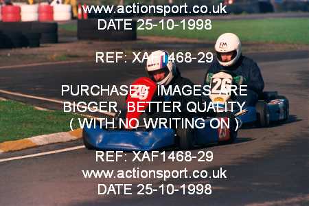 Photo: XAF1468-29 ActionSport Photography 25/10/1998 Dunkeswell Kart Club  _3_SeniorTKM #26