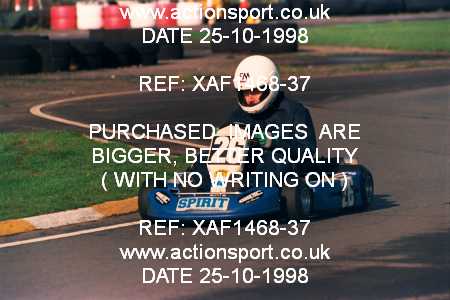 Photo: XAF1468-37 ActionSport Photography 25/10/1998 Dunkeswell Kart Club  _3_SeniorTKM #26